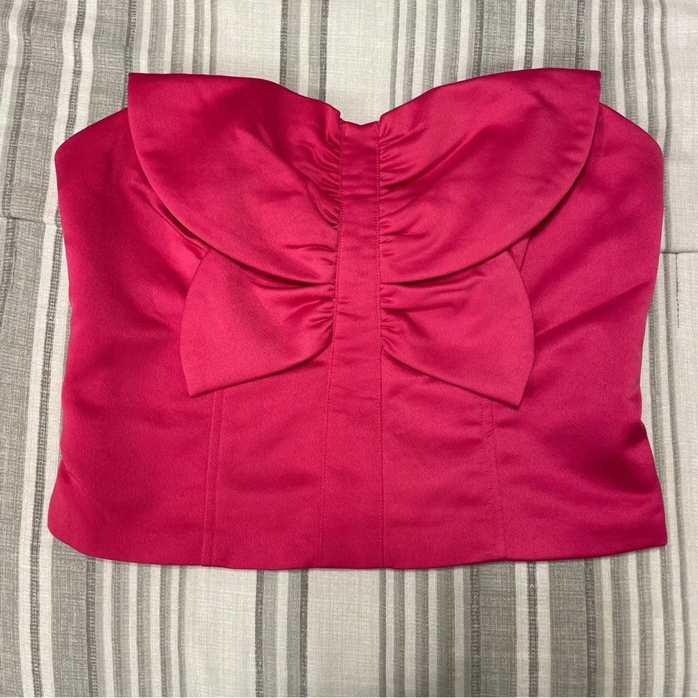 PORRIDGE by ANTHROPOLOGIE Mariposa Tube Top in Pink‎ Rose - Picture 5 of 10